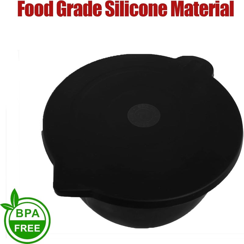 Eascandy Silicone Liners for KitchenAid 5 Quart Stand Mixer - Stand Mixer Accessories for 4.5 Quart Mixer, No More Mixer Bowls Needed - 3 Liners & 3 Lids - Image 3